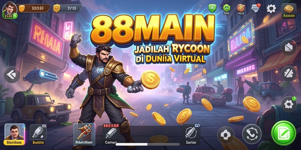 Tampilan menarik dari gameplay <strong>88MAIN</strong> yang menunjukan manajemen bisnis Tycoon.