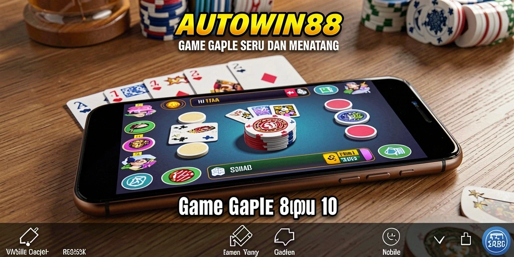 Tampilan menarik dari gameplay Gaple AUTOWIN88 yang seru.