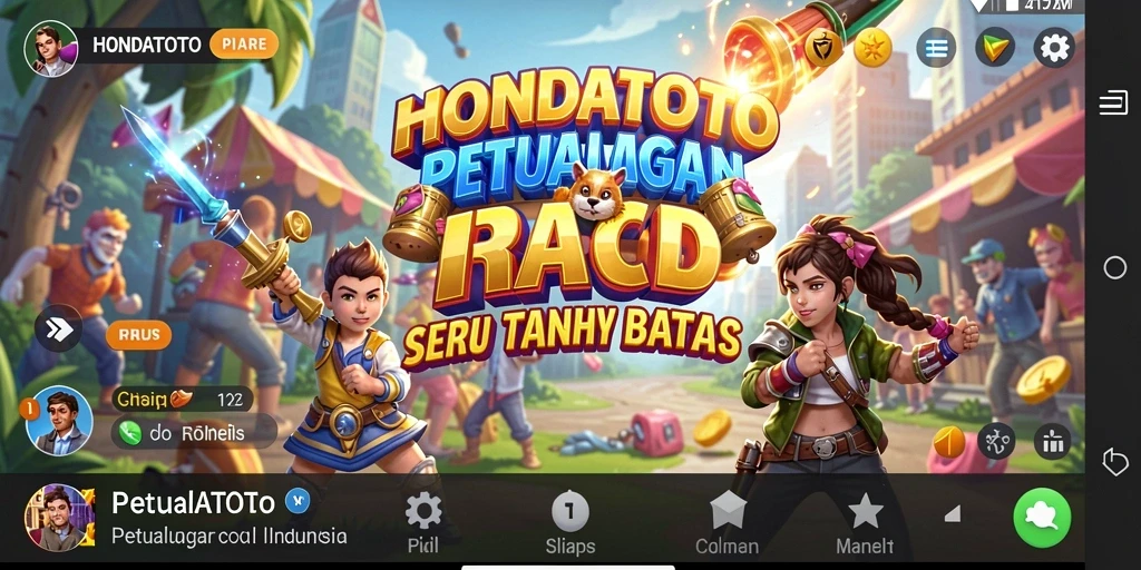 Screenshot gameplay HONDATOTO yang menarik dan dinamis.