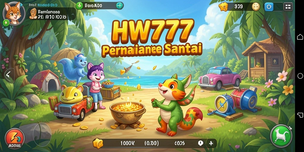 Tampilan menarik dari gameplay HW777 yang penuh kesenangan.