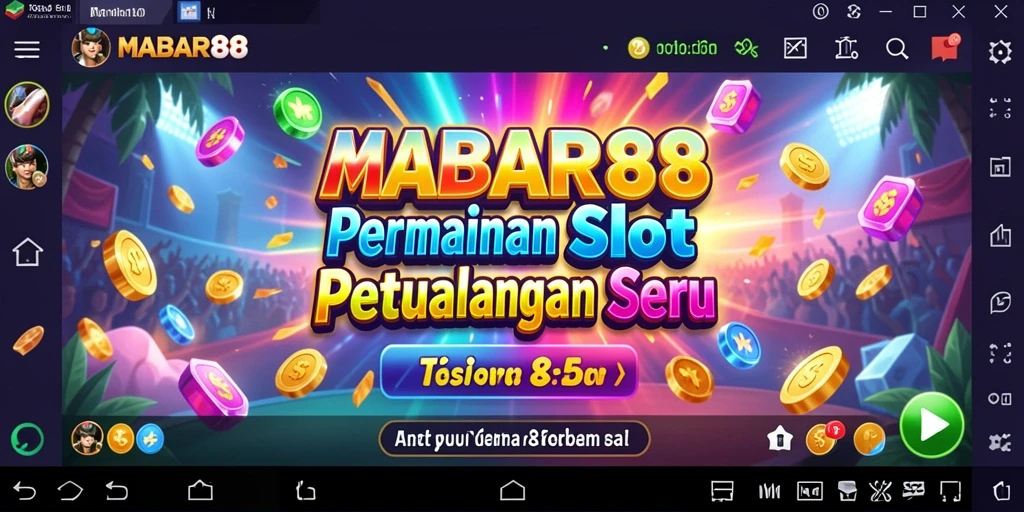 Tangkapan layar gameplay MABAR88 yang mendebarkan dengan efek visual menawan.
