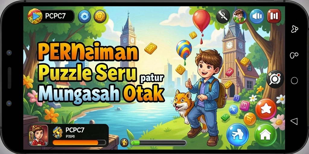 Tampilan gameplay dari PCPC7 yang seru dan menantang.