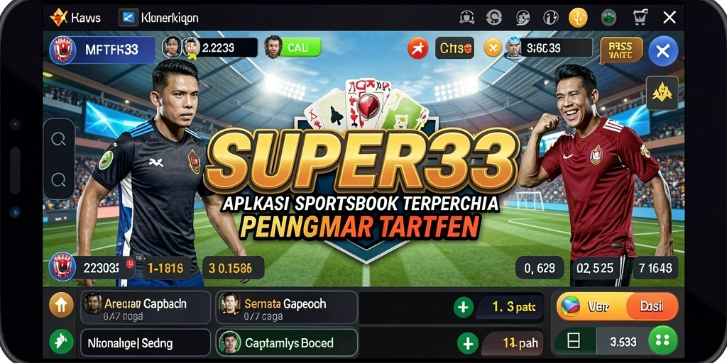 Tampilan gameplay menarik dan interaktif dalam aplikasi Sportsbook SUPER33.