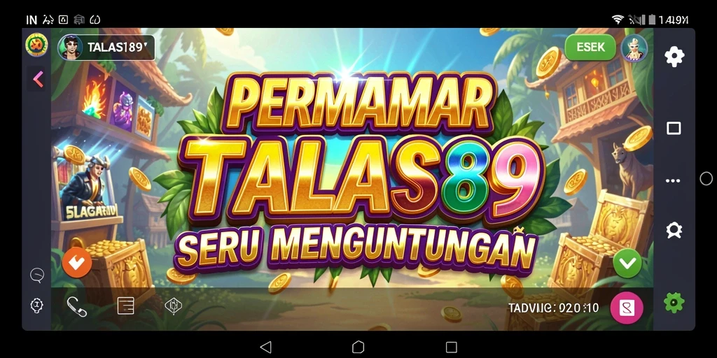 Tampilan menarik dari gameplay Slot TALAS89 yang mengasyikkan.