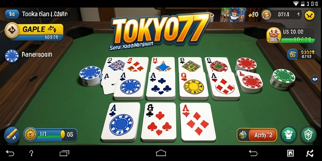 Tampilan gameplay seru TOKYO77 yang memikat bagi penggemar Gaple.
